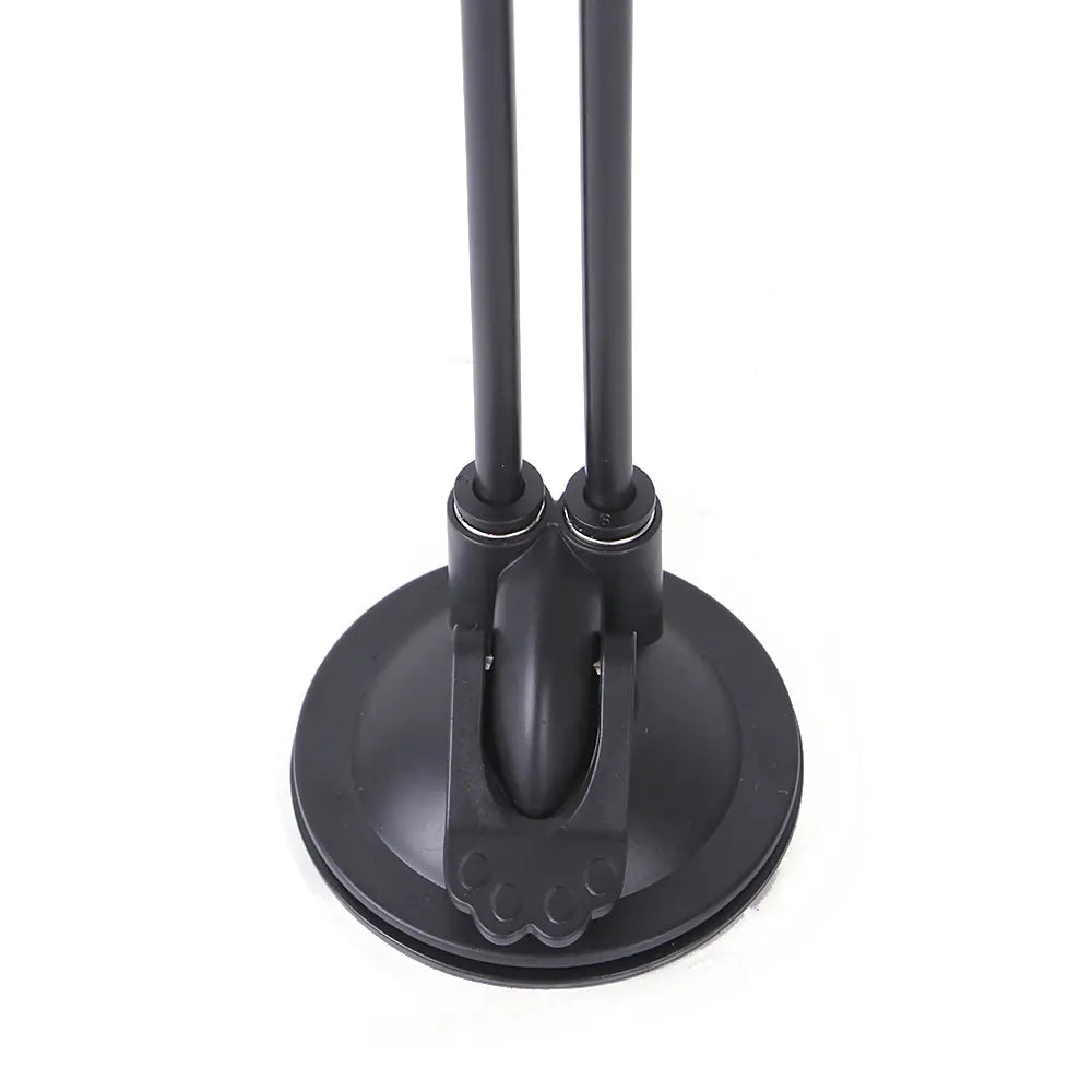 Juguete interactivo para gatos con base de ventosa.