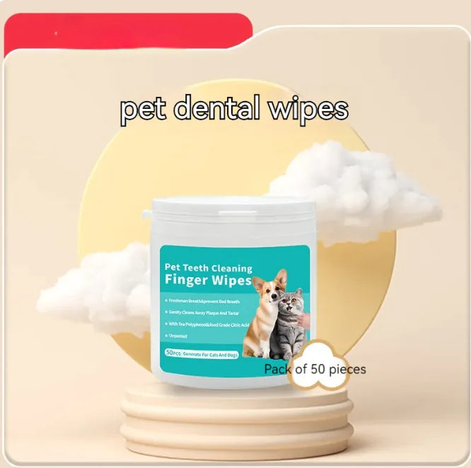 Guantes y toallitas para limpieza de mascotas.